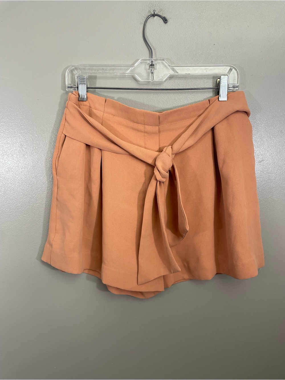 A loves A |High Waist Bow Tie Shorts peach Large